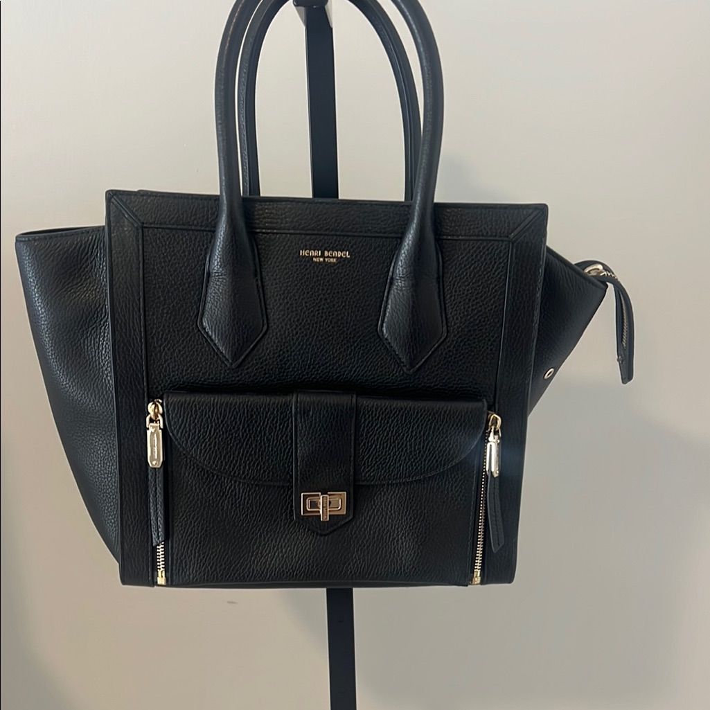 Henri Bendel Black Satchel Handbag